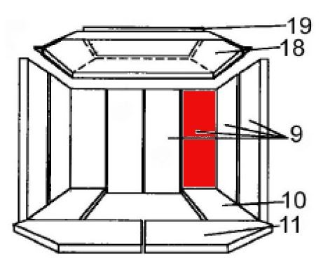 Austroflamm Wega pietra posteriore a destra posteriore A Austroflamm Wega pietra posteriore a destra posteriore A