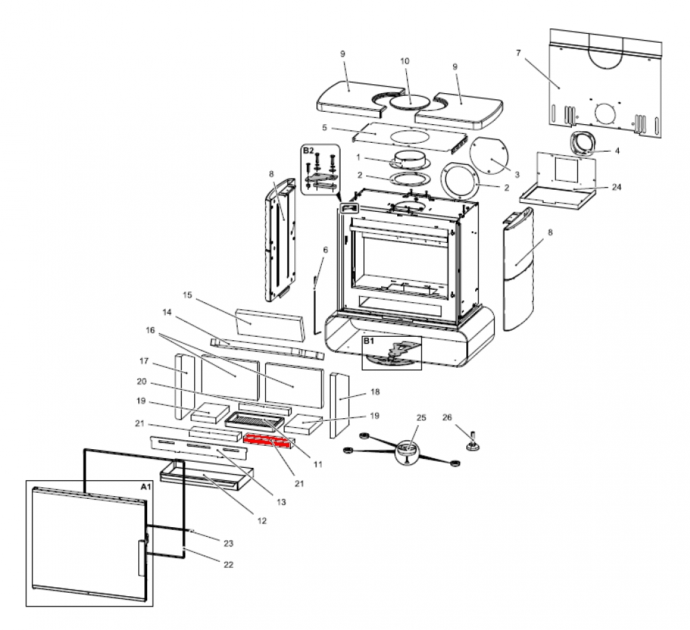Haas+Sohn Hillington easy 347.15 Bodenstein vorne rechts Haas+Sohn Hillington easy 347.15 Bodenstein vorne rechts