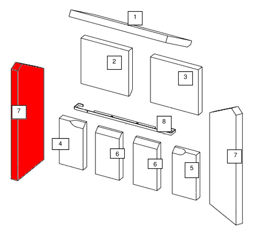 Wamsler Myro pierre latérale gauche Wamsler Myro pierre latérale gauche