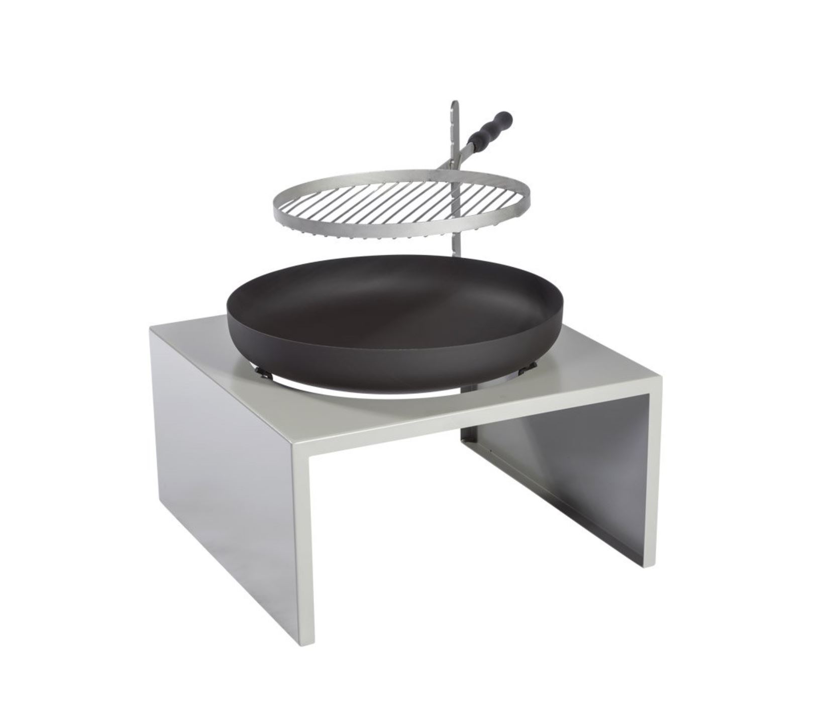 Feuerschale Stahl mit Grillrost Feu du Jardin MODERNE