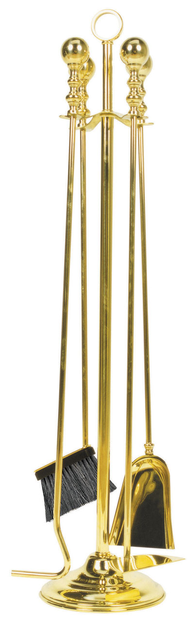 Lienbacher Kachelofengarnitur aus Messing, 4-teilig Lienbacher Kachelofengarnitur aus Messing, 4-teilig