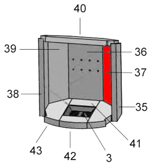 Justus Baltrum pietra laterale a destra posteriore Justus Baltrum pietra laterale a destra posteriore