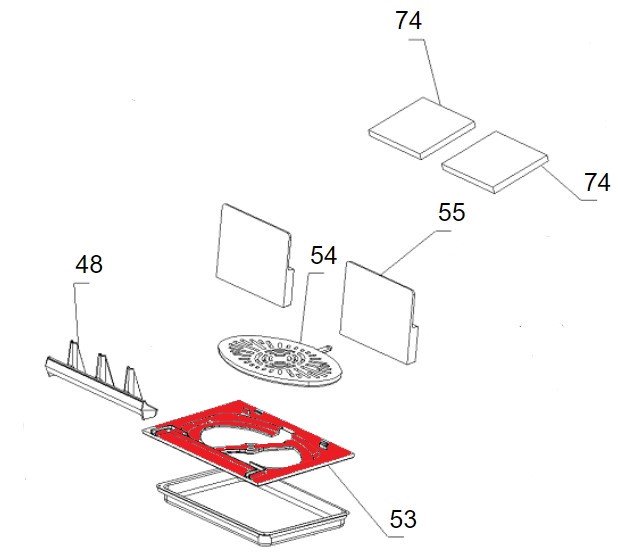 La Nordica Isotta Evo Rostlager Brennraumboden  La Nordica Isotta Evo Rostlager Brennraumboden
