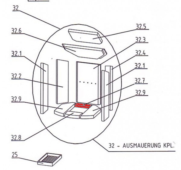 Justus Kaskade 8 Bodenstein hinten B Explosionszeichnung Justus Kaskade 8 Bodenstein hinten B Explosionszeichnung