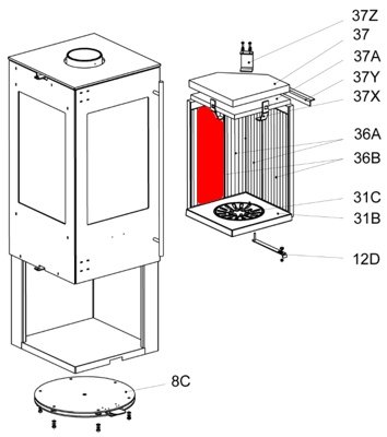 Olsberg Pantoja pierre latérale gauche bas Olsberg Pantoja pierre latérale gauche bas
