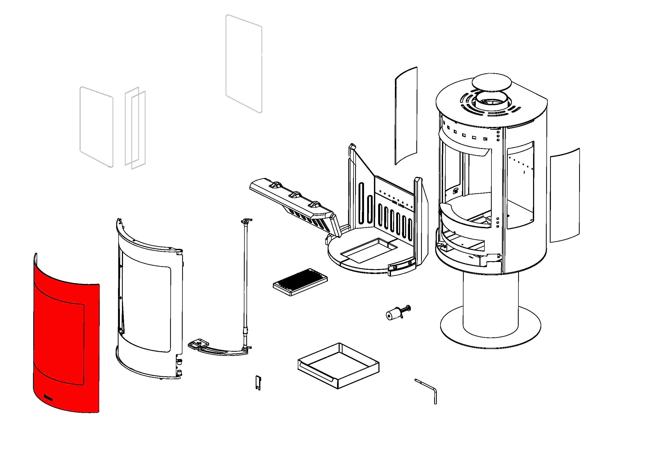 Aduro 9.3 LUX glas midten Aduro 9.3 LUX glas midten