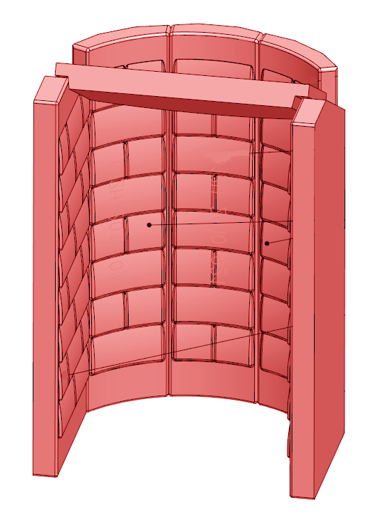 Storch Vulsini Keramik rivestimento focolare Storch Vulsini Keramik rivestimento focolare
