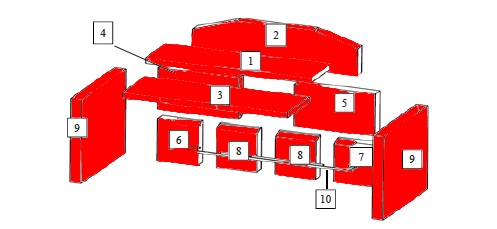 Wamsler Gala Feuerraumauskleidung Brennraumauskleidung Wamsler Gala Feuerraumauskleidung Brennraumauskleidung