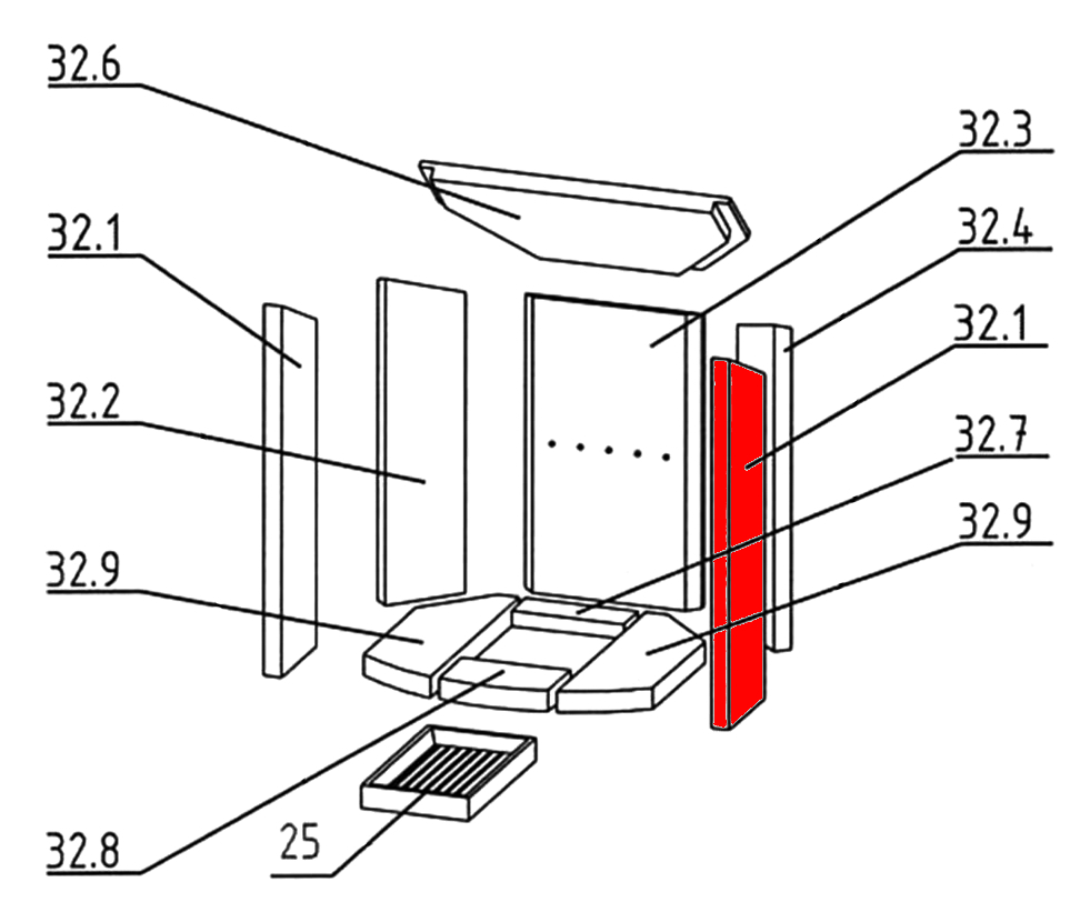 Oranier Arktis 8 Zijsteen rechts voorkant D Oranier Arktis 8 Zijsteen rechts voorkant D