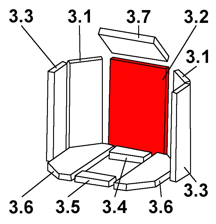 Oranier Kiruna 8 Achterste muur steen B Oranier Kiruna 8 Achterste muur steen B