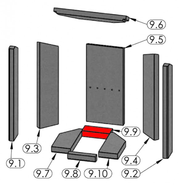 Justus Seeland pietra per fondo posteriore B Justus Seeland pietra per fondo posteriore B