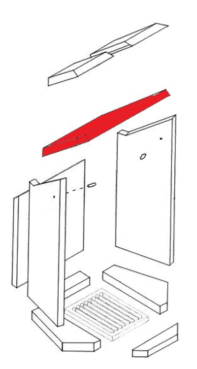 Caminos Torello Zugumlenkung unten Explosionszeichnun Caminos Torello Zugumlenkung unten Explosionszeichnun