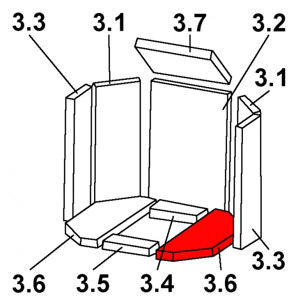Oranier Tampere 7 Bodemsteen rechts Oranier Tampere 7 Bodemsteen rechts