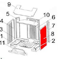 Austroflamm Irony S pierre latérale droit avant Austroflamm Irony S pierre latérale droit avant