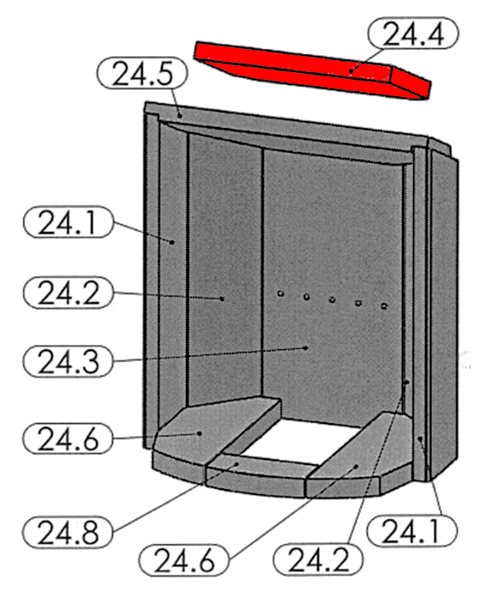 Oranier Pori 7 Zugumlenkung oben A Rauchumlenkstein Oranier Pori 7 Zugumlenkung oben A Rauchumlenkstein