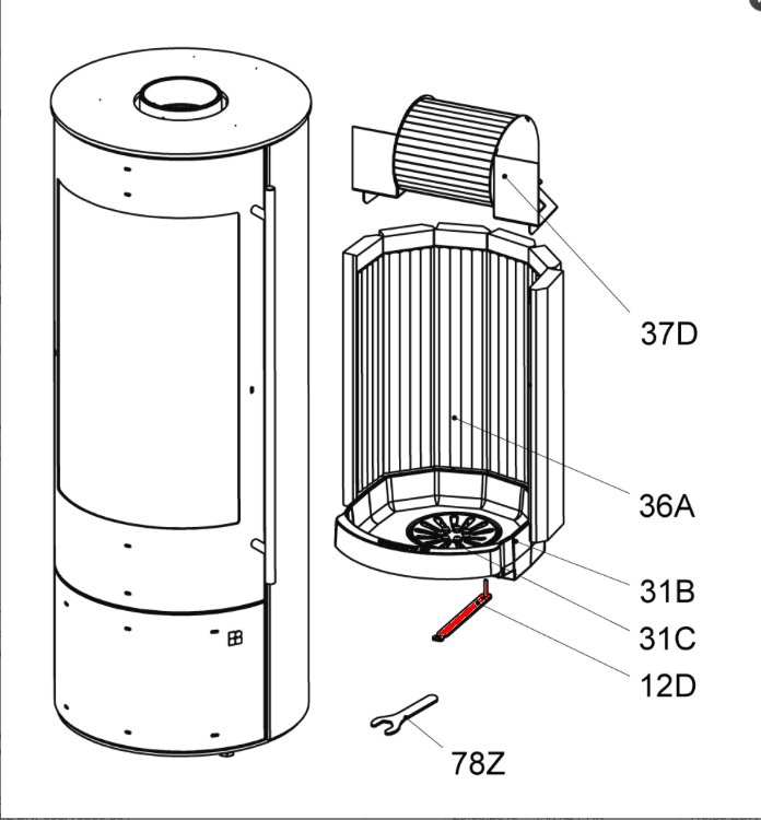Olsberg Palena Compact drążek wibracyjny