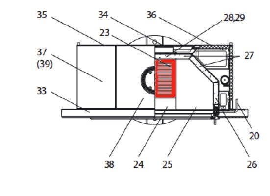 Wodtke Fire SL Ascherost Explosionszeichnung Wodtke Fire SL Ascherost Explosionszeichnung