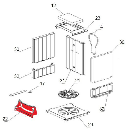 La Nordica Ester grille verticale D La Nordica Ester grille verticale D