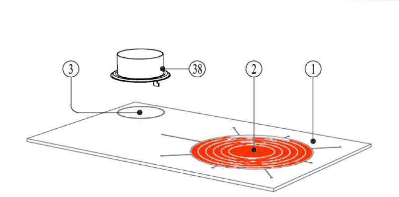 Wamsler K135F/A kogehulsdæksel sæt Wamsler K135F/A kogehulsdæksel sæt