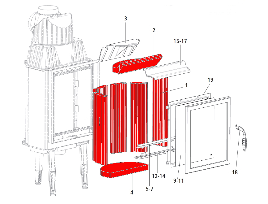 Leda Lava D binnenwerk Leda Lava D binnenwerk