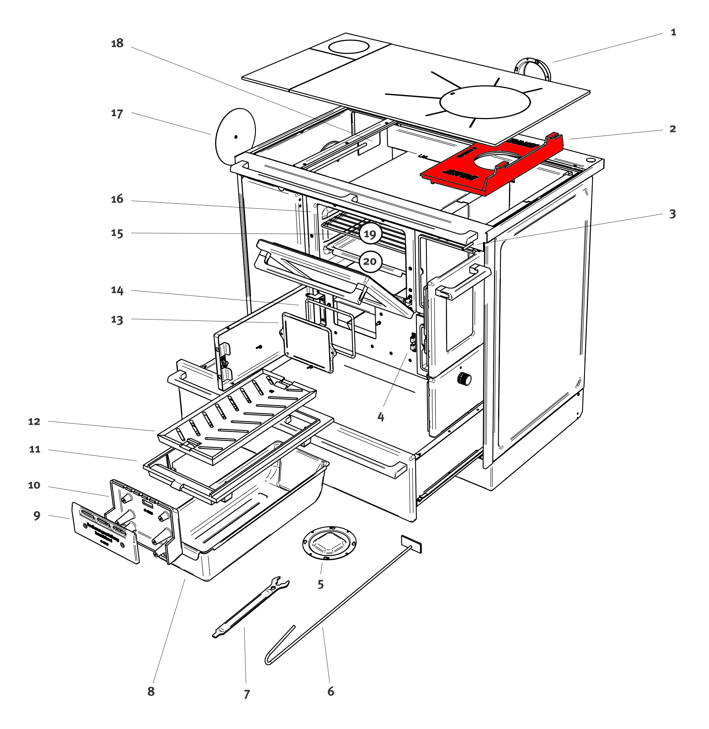 Lohberger LHS 105 vlambundelplaat Jetfire A