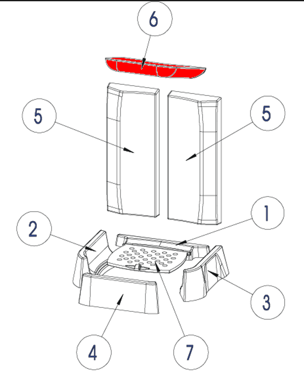 Austroflamm Glass deflettore di tiraggio Austroflamm Glass deflettore di tiraggio