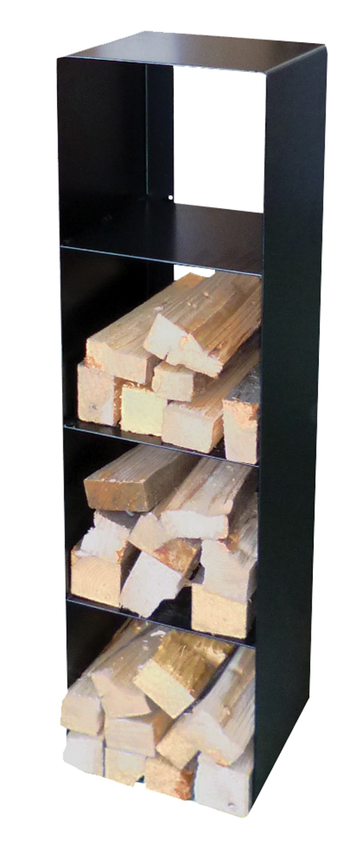 Lienbacher Kaminholzregal aus Stahl, 120 x 30 x 30 cm