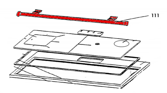 Wamsler K148 komfurstang sæt messing Wamsler K148 komfurstang sæt messing