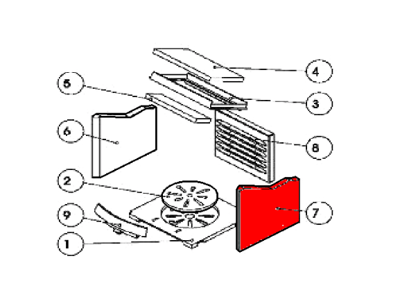 Austroflamm G3 sidesten højre Austroflamm G3 sidesten højre