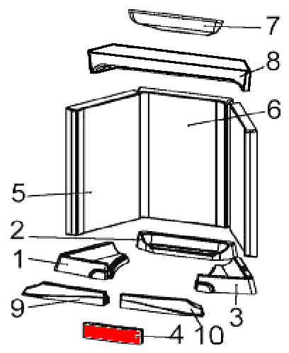 Austroflamm Lounge Xtra Bodenstein vorne Keramottstein Austroflamm Lounge Xtra Bodenstein vorne Keramottstein