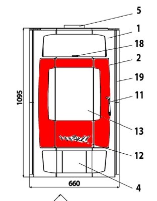 Haas+Sohn Bergamo 267.17 Feuerraumtür Haas+Sohn Bergamo 267.17 Feuerraumtür