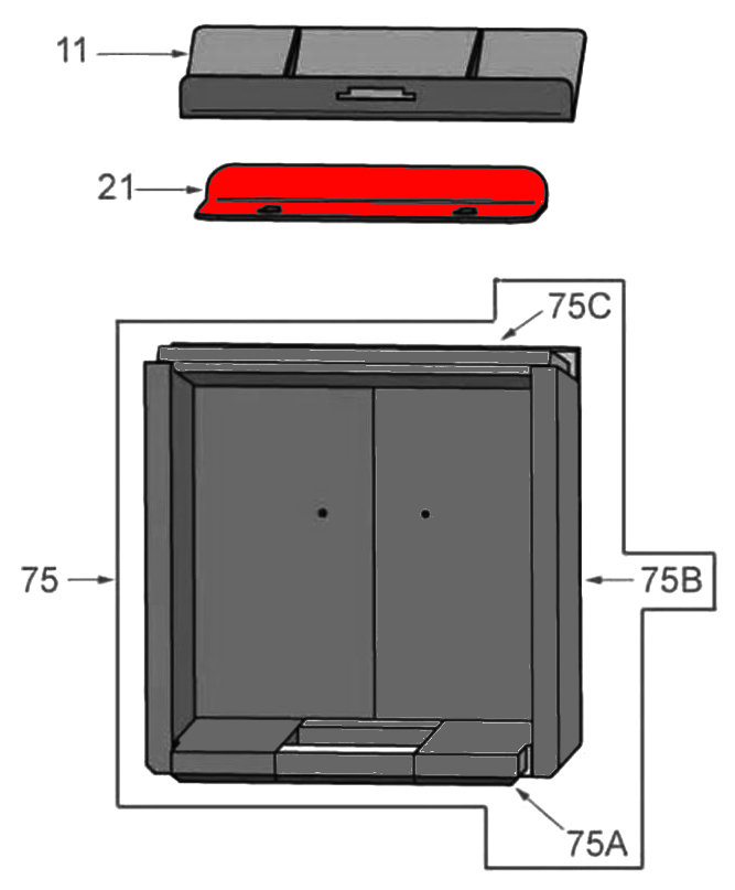 Oranier Hera R vlamplaat midden D Oranier Hera R vlamplaat midden D