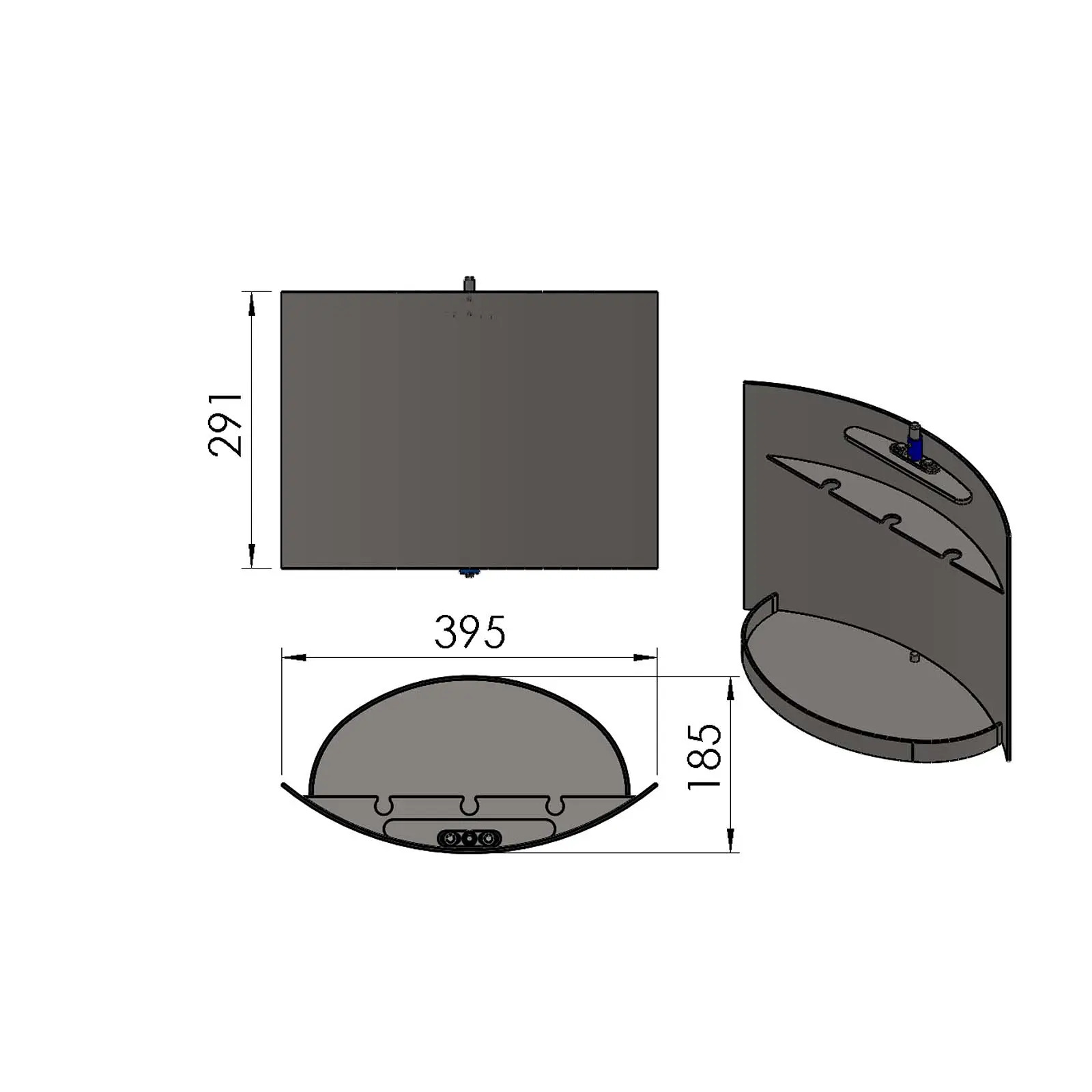 Termatech TT20S Holzfachtür schwarz Termatech TT20S Holzfachtür schwarz