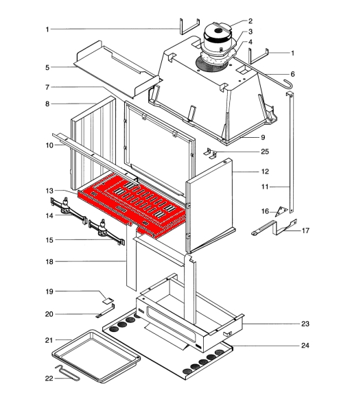 Supra F 162 C brændkammergulv Supra F 162 C brændkammergulv