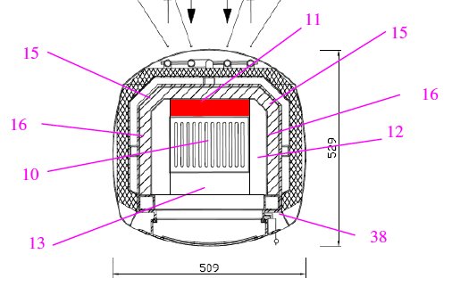 Wamsler Aquarello bundsten bagved Wamsler Aquarello bundsten bagved