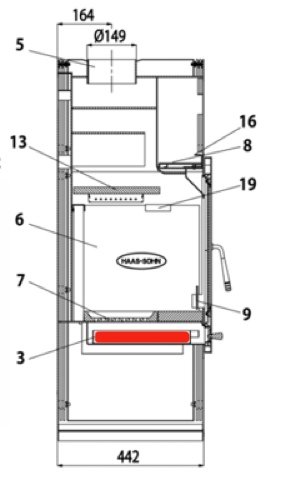 Haas+Sohn Inzell easy 350.15 Aschekasten Haas+Sohn Inzell easy 350.15 Aschekasten