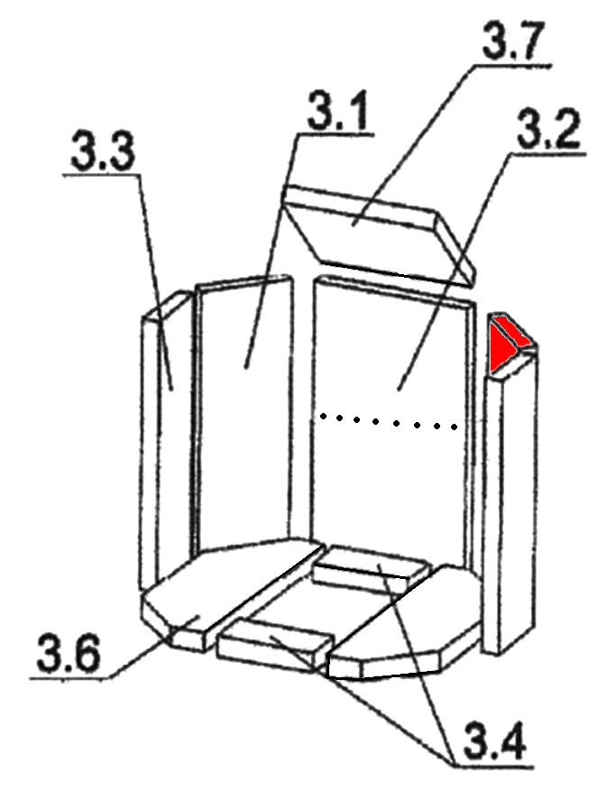 Oranier Kiruna 8 Zijsteen rechts achteraan C Oranier Kiruna 8 Zijsteen rechts achteraan C