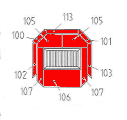 Haas-Sohn Bornholm 164.17 okładzina komory paleniskowej A Haas-Sohn Bornholm 164.17 okładzina komory paleniskowej A