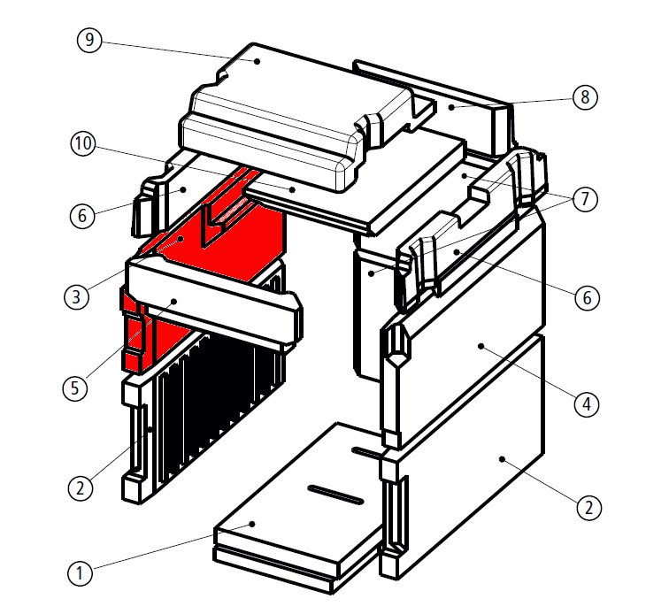 Leda Rubin K18 pietra laterale a sinistra in alto Leda Rubin K18 pietra laterale a sinistra in alto