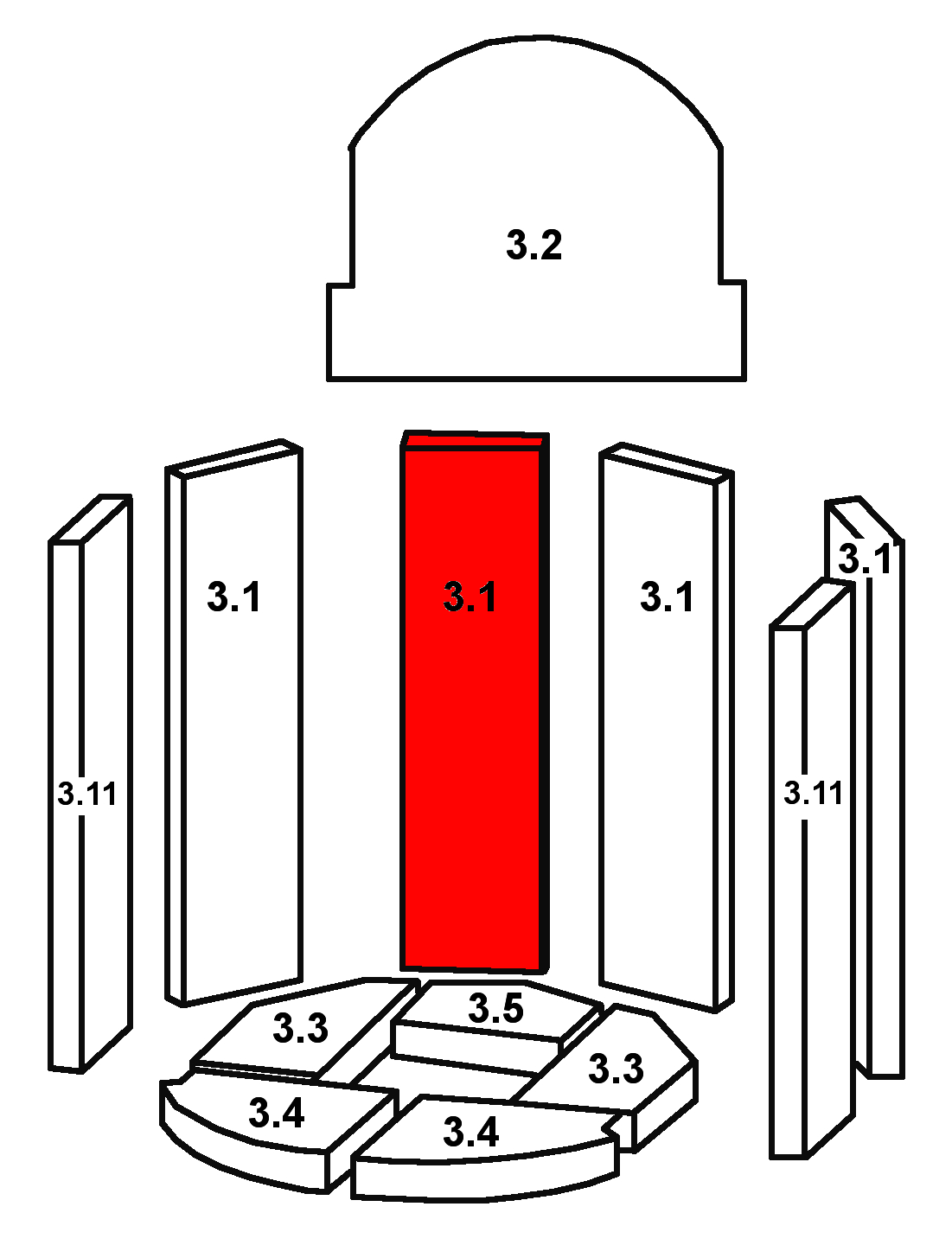 Oranier Troll Rückwandstein links B Vermiculite