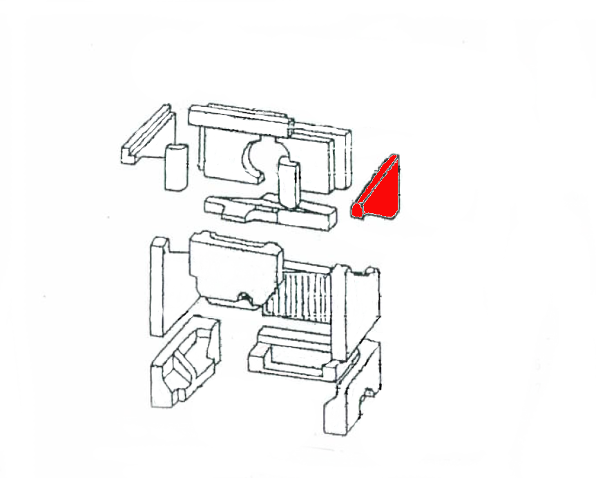 Koppe KH 60 revêtement chambre de combustion droit