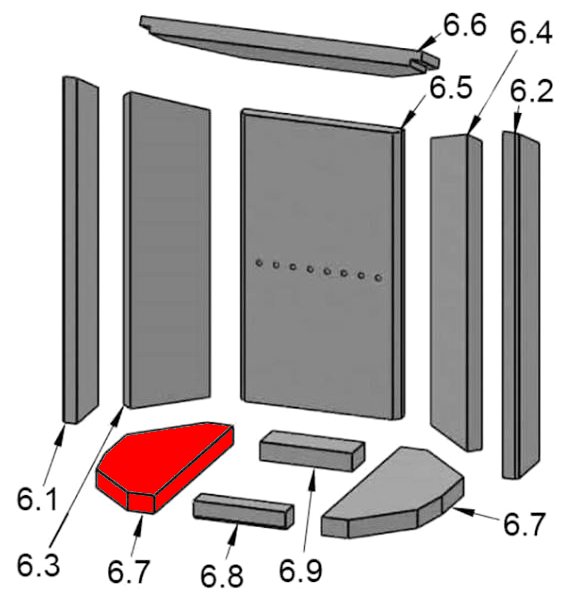 Justus P50-8 bundsten venstre C