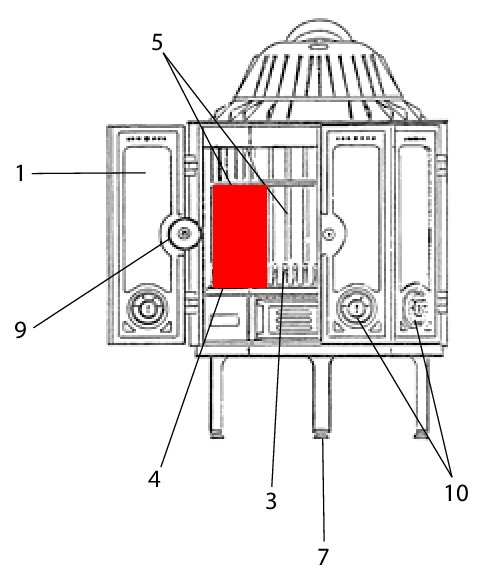 Wodtke HK 01 sideplade venstre Wodtke HK 01 sideplade venstre