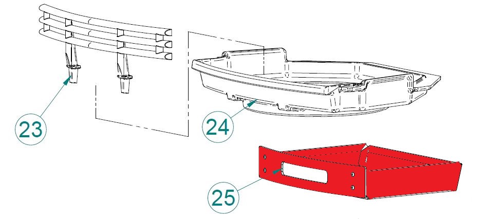 Contura 790K Aschekasten grau Contura 790K Aschekasten grau