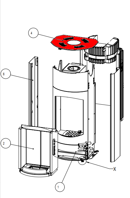 Austroflamm Koko piastra di copertura