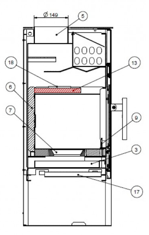 Haas-Sohn Kufstein 286.12 røgvenderplade