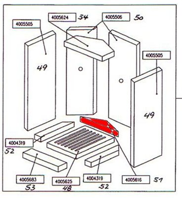 Oranier Artemis Vertiko pierre de la chambre de combustion Oranier Artemis Vertiko pierre de la chambre de combustion