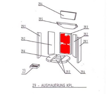Oranier Kiruna 6 Achterste muur steen B Oranier Kiruna 6 Achterste muur steen B