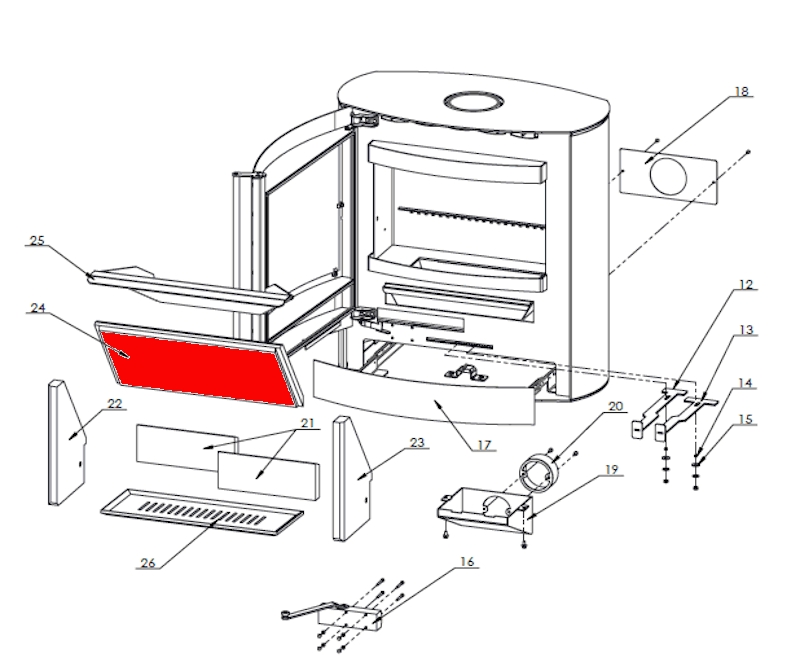Fireplace Adamis Zugumlenkung unten Rauchumlenkstein Fireplace Adamis Zugumlenkung unten Rauchumlenkstein