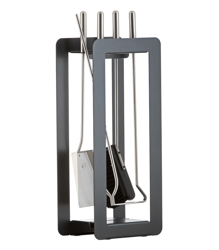 Heibi Kaminbesteck Stahl Edelstahlbestecke, 4-teilig